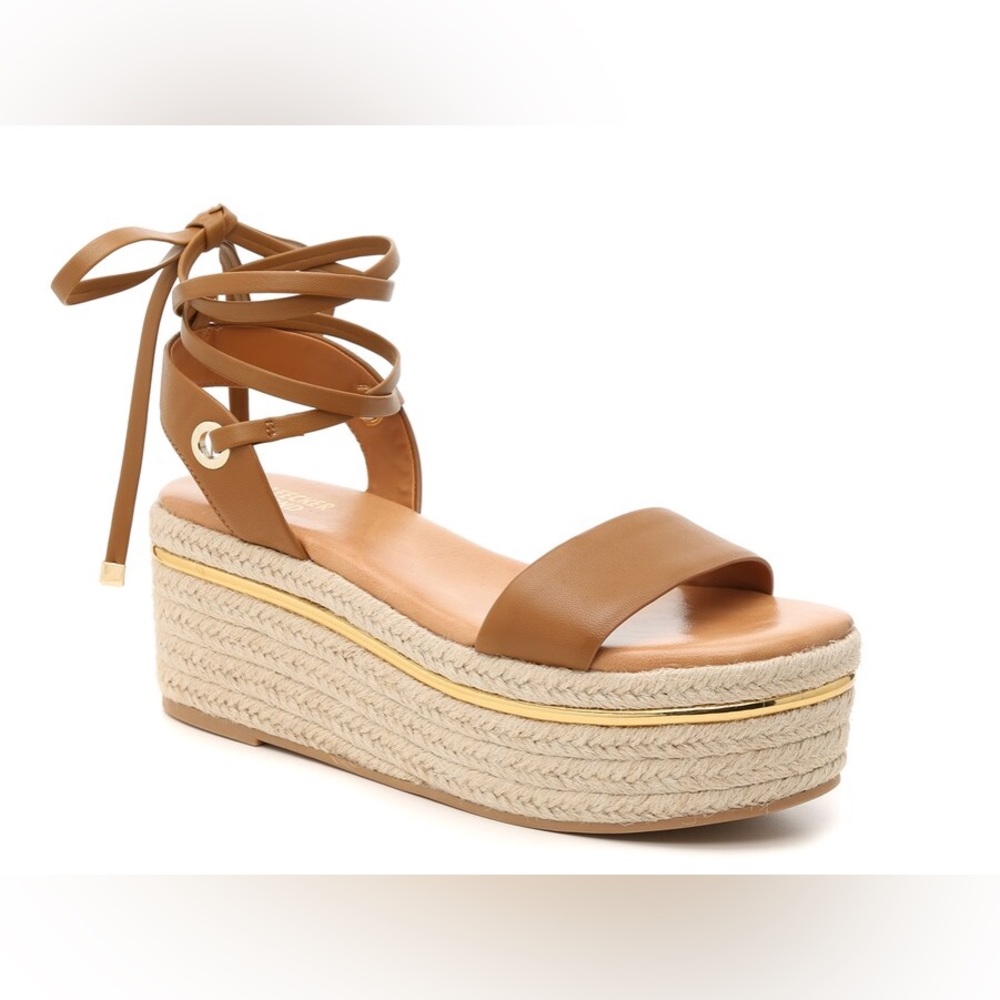 Bleecker & Bond Tan Platform Sandals